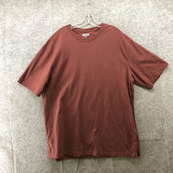 Duluth Trading Co Longtail Tee Mens L Rust Brown Relaxed fit Short Sleeve Cotton - Picture 1 of 8